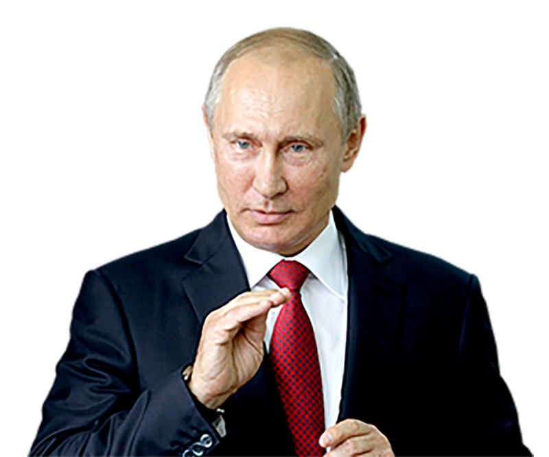 Путин Владимир Владимирович на прозрачном фоне