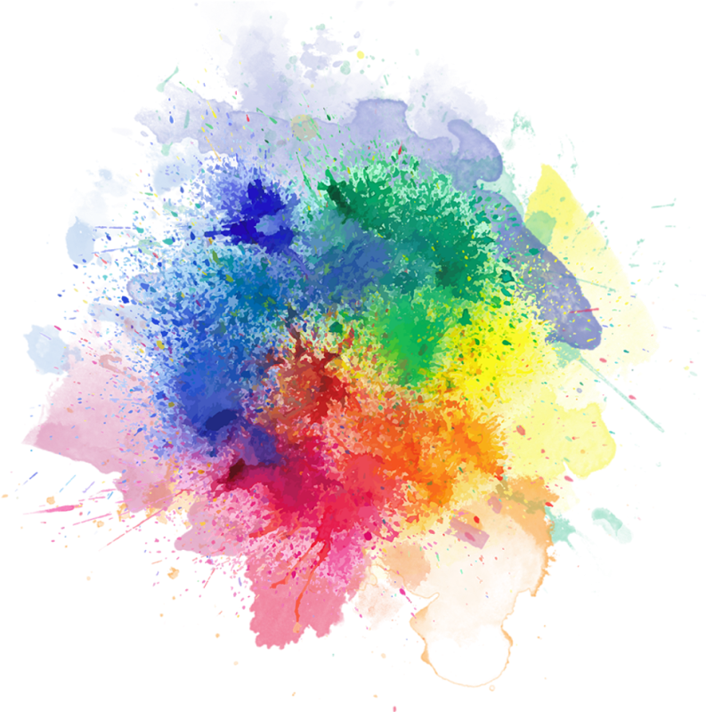 Акварельные брызги