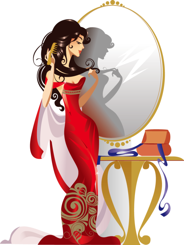 Девушка Стоковая иллюстрация