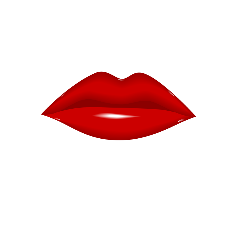 Губы на прозрачном фоне