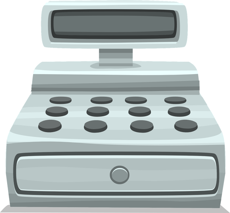 Кассовый аппарат клипарт