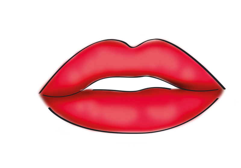 Губы рисунок для детей