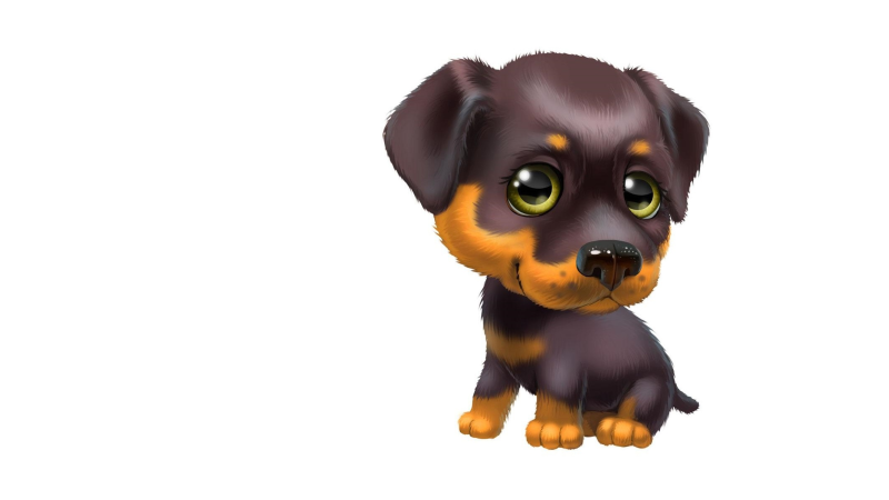 Собачка мультяшная