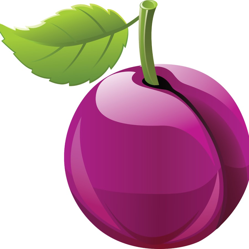 Слива мультяшный