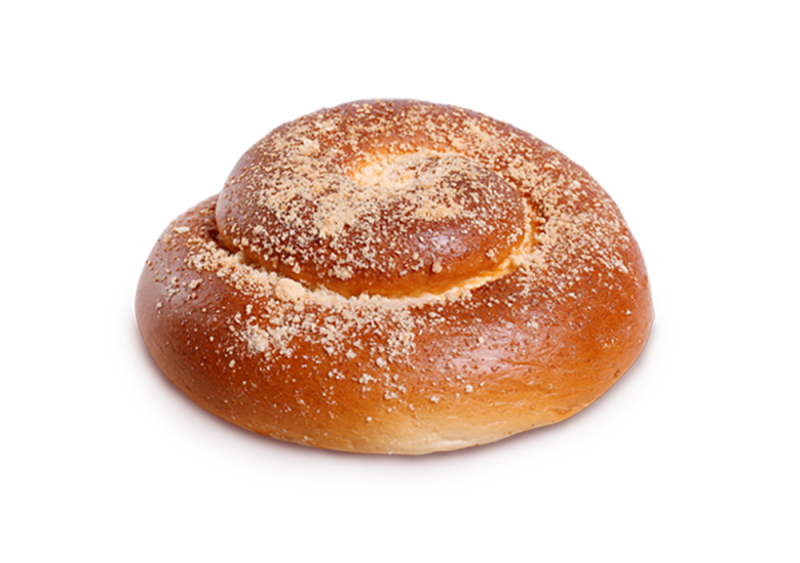 Булочка на белом фоне