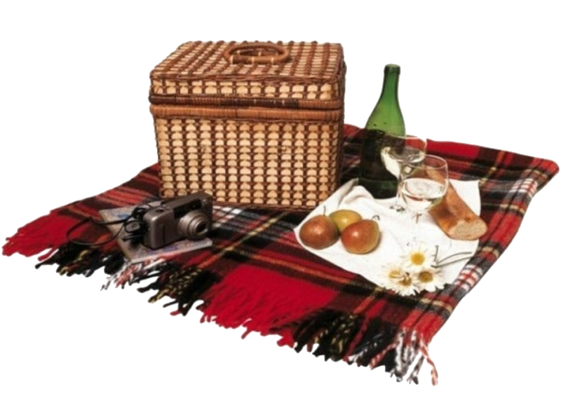 Корзина для пикника с едой
