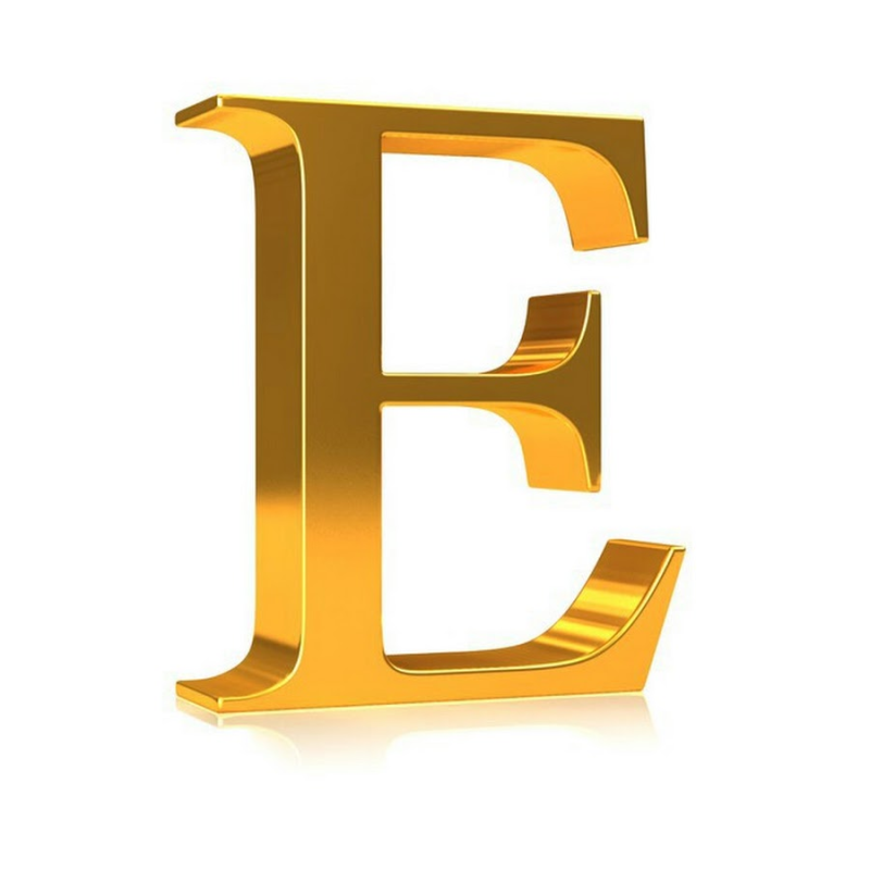 Буква e