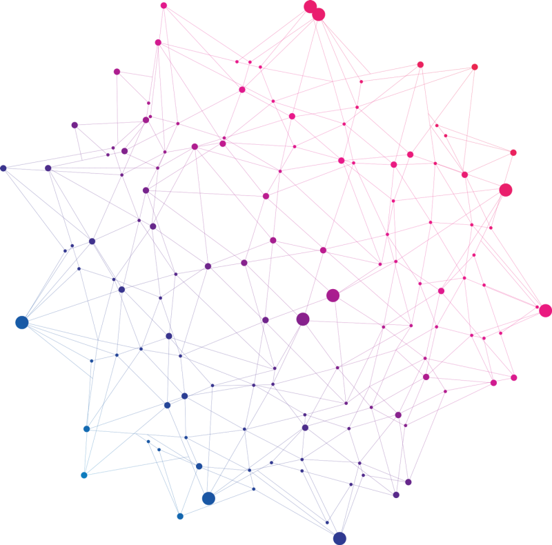 Нейронная сеть на белом фоне