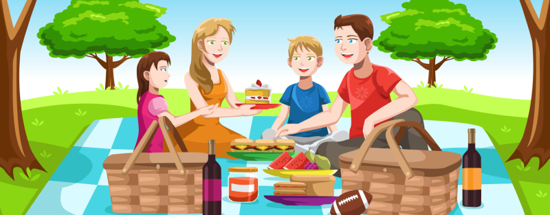 Пикник рисунок для детей