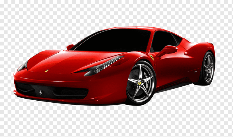 Ferrari LAFERRARI на белом фоне