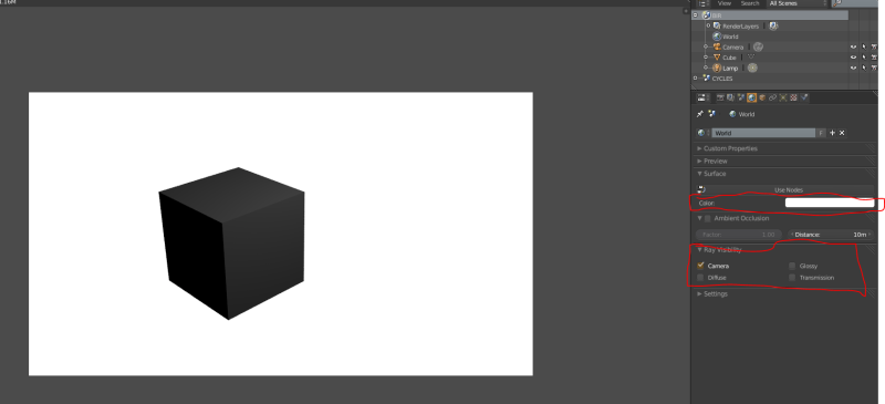 Прозрачный фон на рендере в блендер