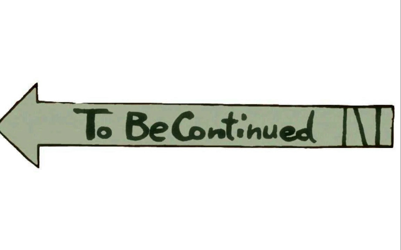 Прозрачная надпись to be continued