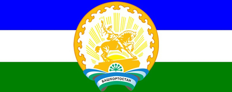 Флаг Республики Башкортостан вертикальное расположение