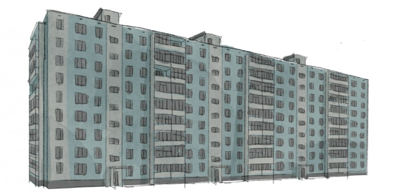 Панельный дом 5 этажка