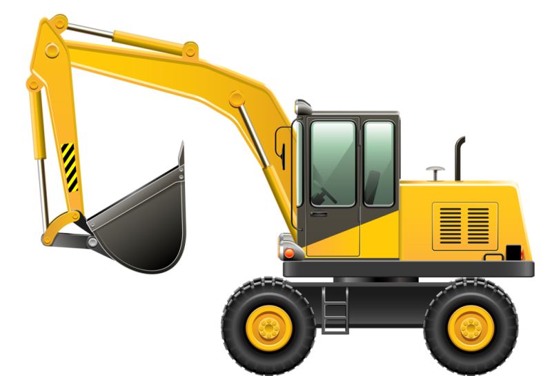 Трактор JCB вектор