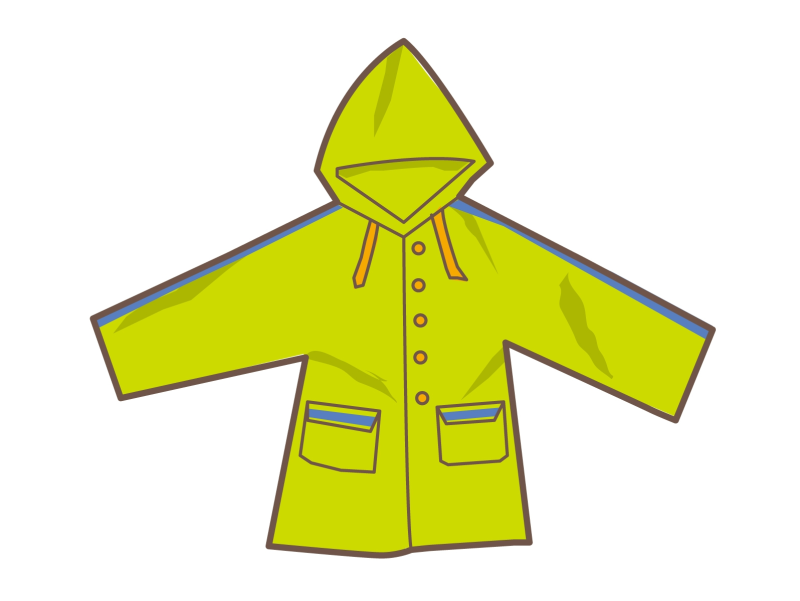 Карточка плащ для детей