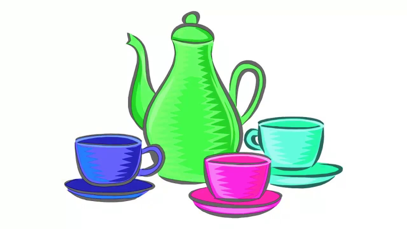 Посуда на прозрачном фоне