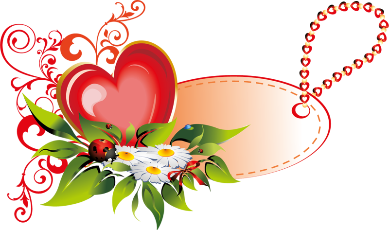 Сердечки цветочки