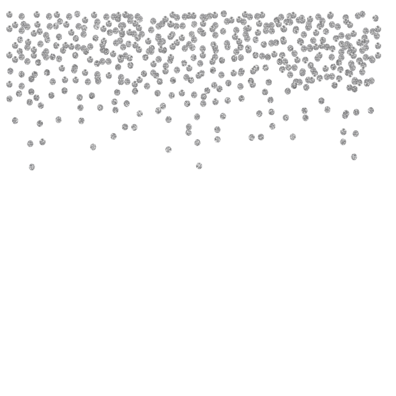 Серебристые блестки без фона