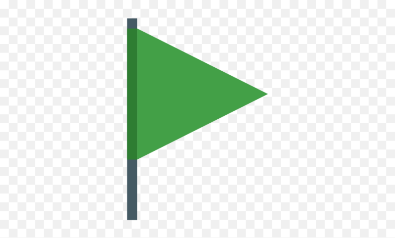 Зеленый флаг эмодзи