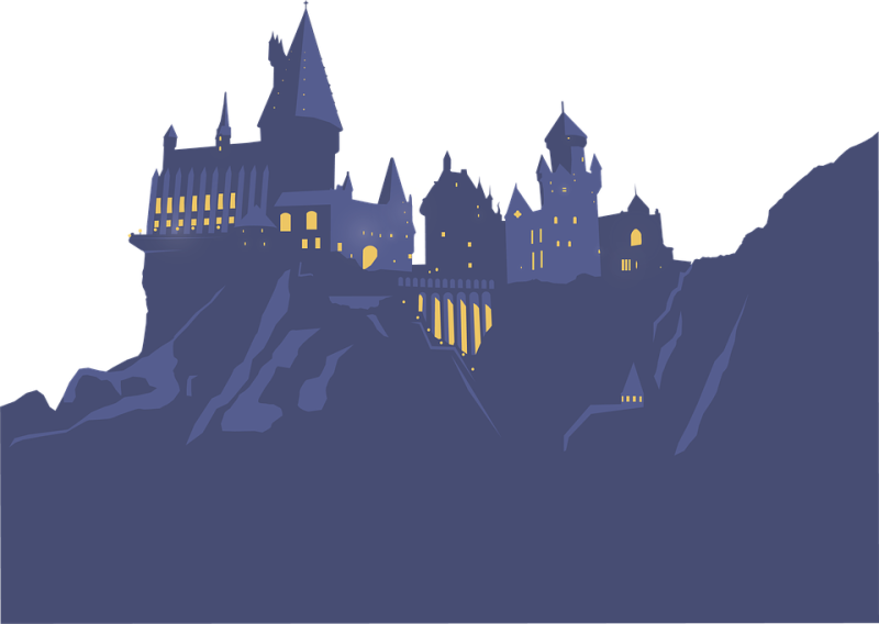 Гарри Поттер замок Хогвартс фон