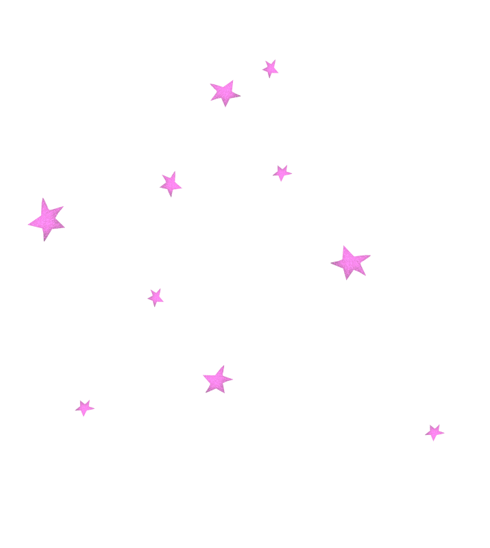 Розовые звездочки на прозрачном фоне