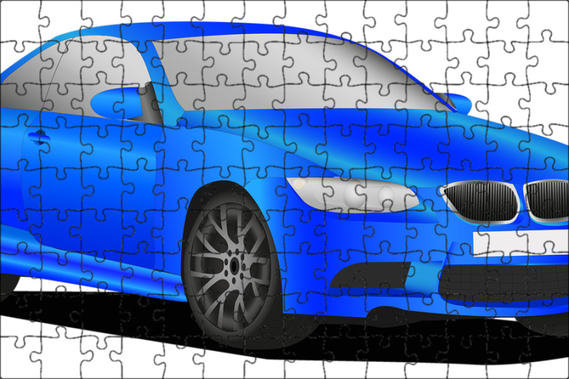 Синяя машина для детей