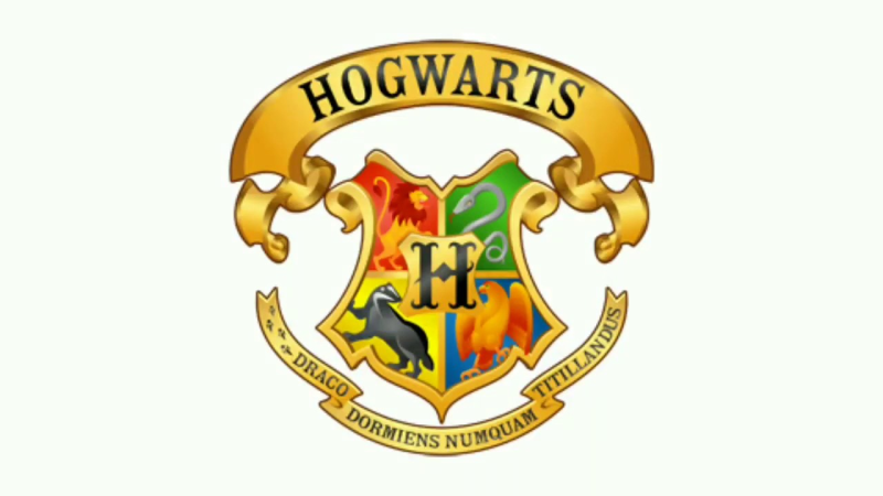 Герб Хогвартса из Гарри Поттера вектор