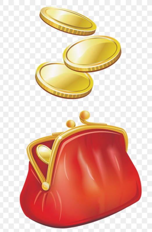 Кошелечек с монетами