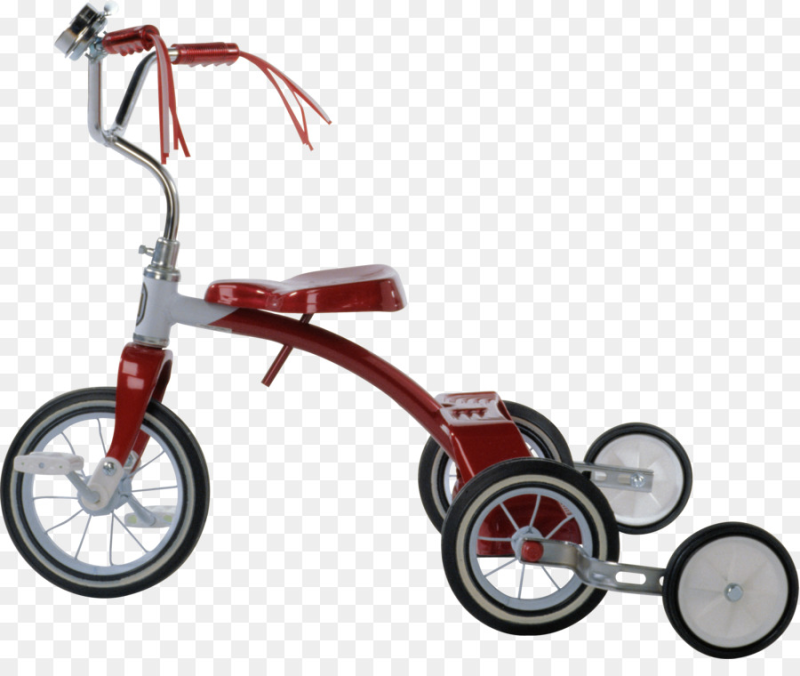 Трехколесный велосипед на прозрачном фоне