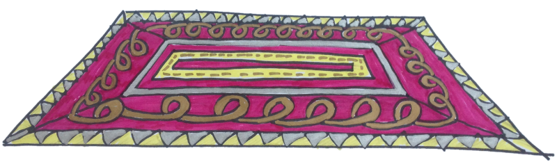 Ковер мультяшный