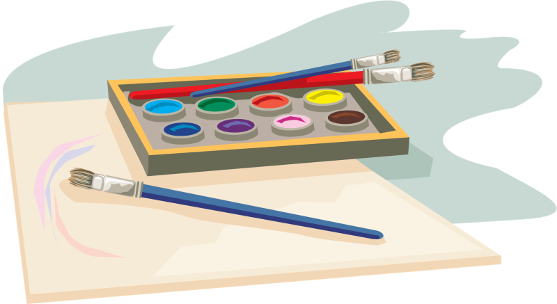 Рисунки красками