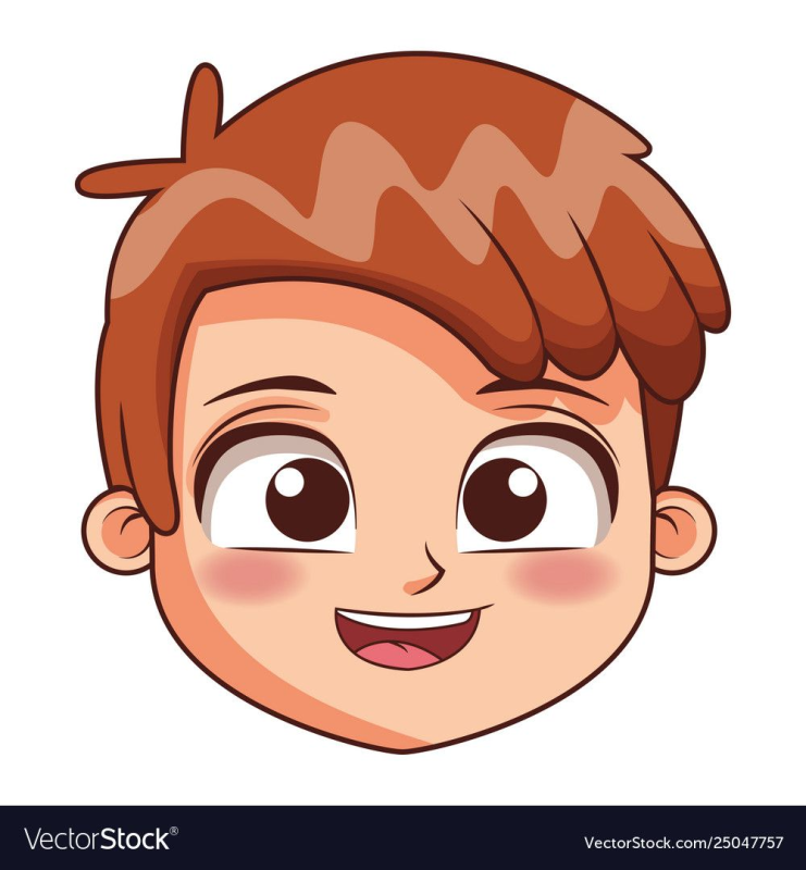 Мультяшные лица мальчиков