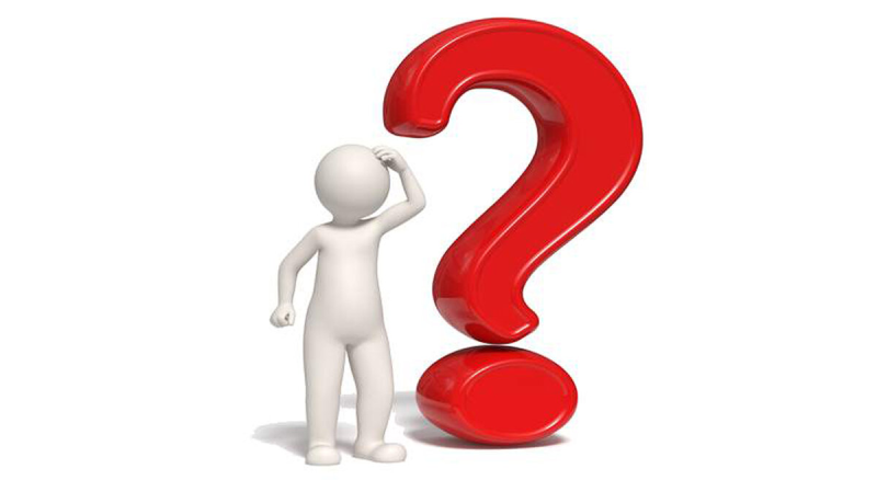 Человек с знаком вопроса без фона