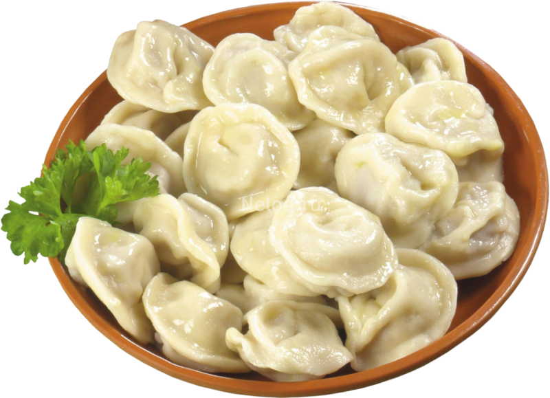 Пельмешки в тарелке