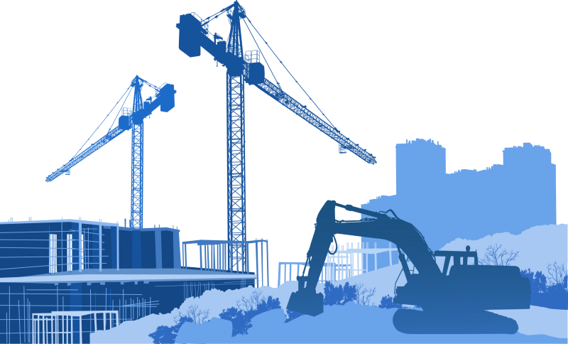 Стройка кран вектор