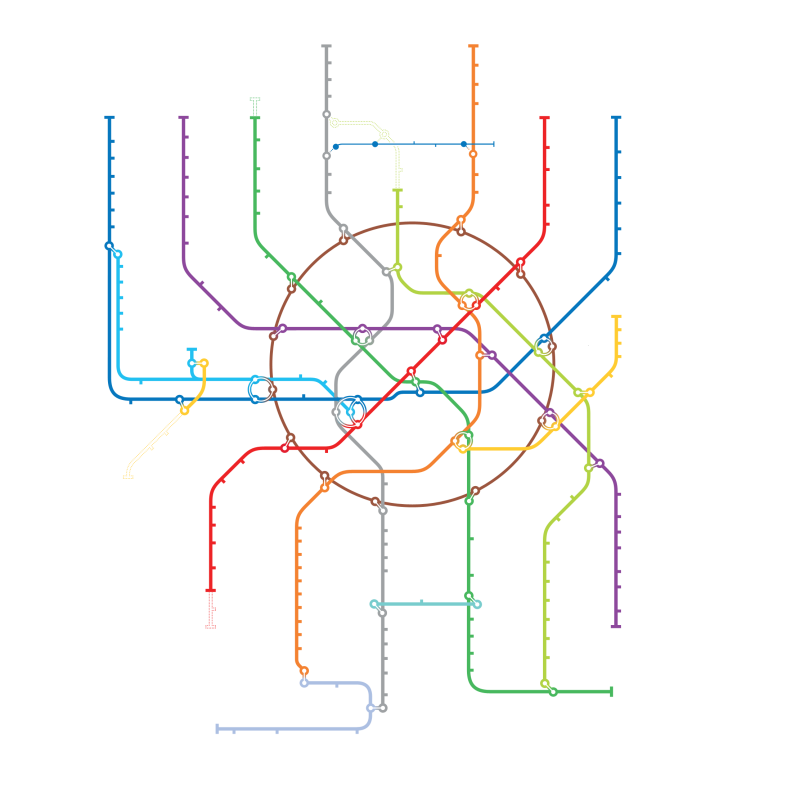 Линии Московского метрополитена 2023