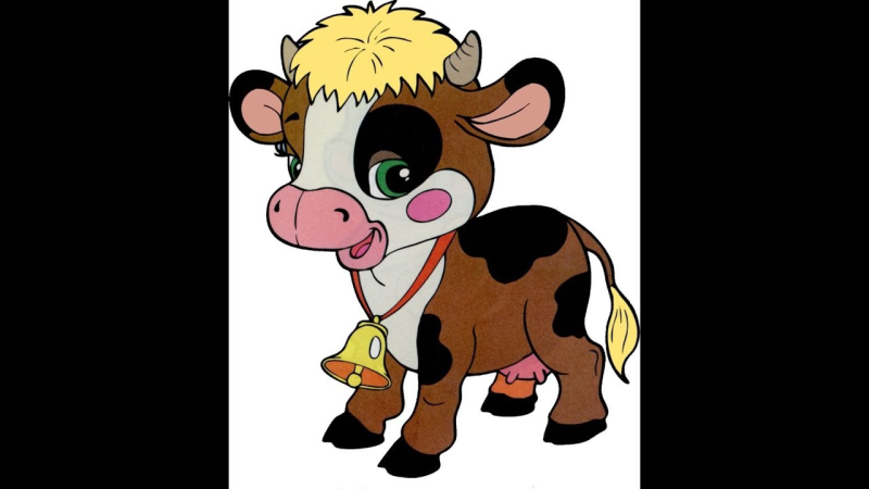 Корова рисунок