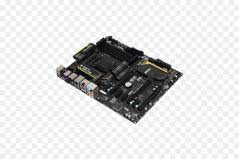 Материнская плата на прозрачном фоне