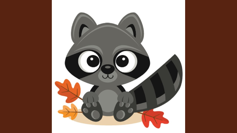 Енот рисунок