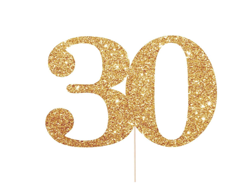Цифра 30 красивая