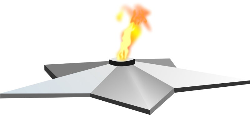 Вечный огонь вектор