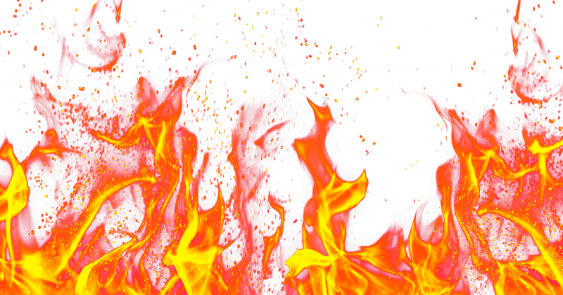 Огонь без фона