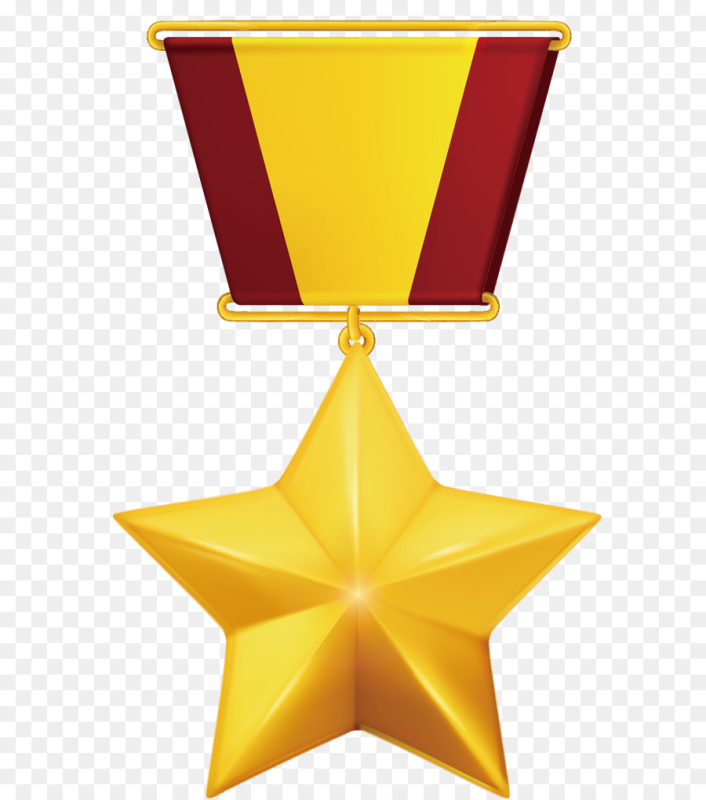 Звезда героя советского Союза на прозрачном фоне