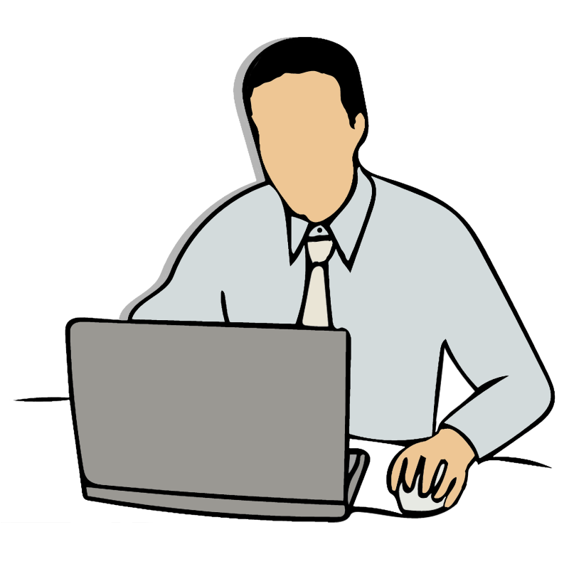 Работник мультяшный