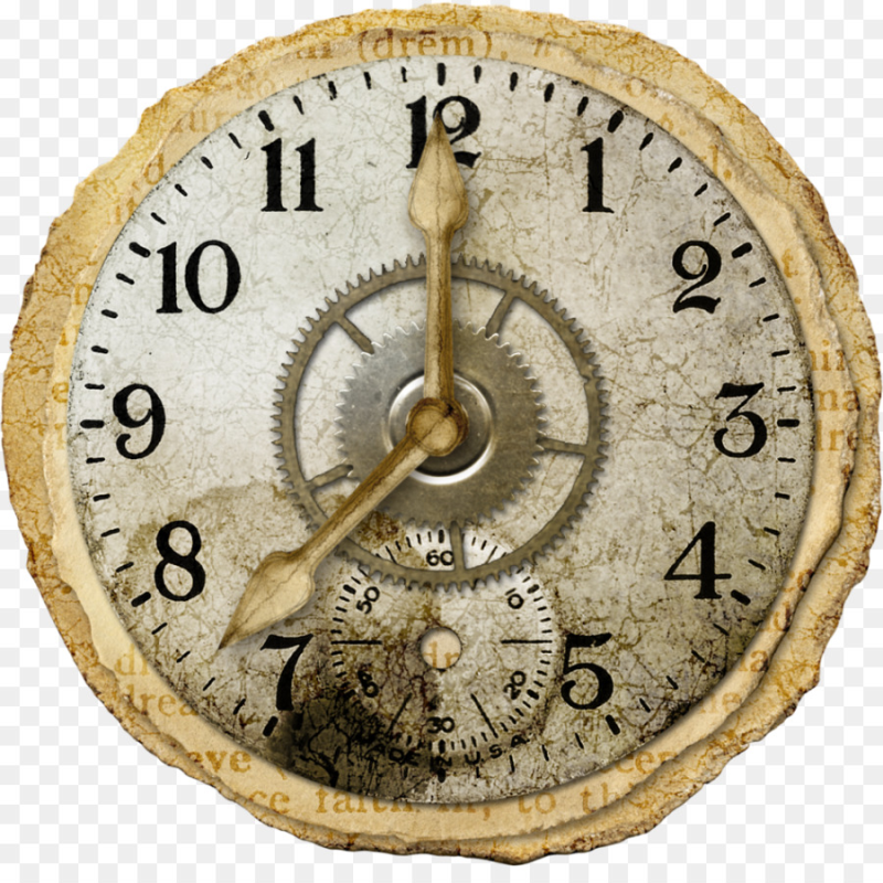 Настенные часы на прозрачном фоне
