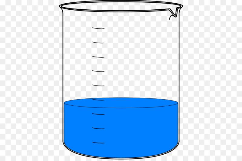 Химический стакан на прозрачном фоне