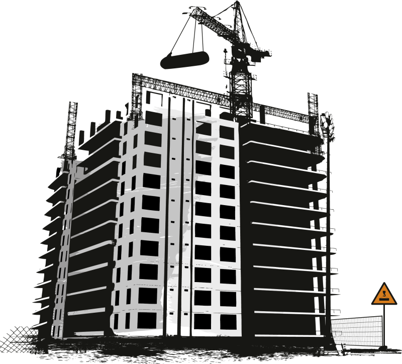 Стройка силуэт