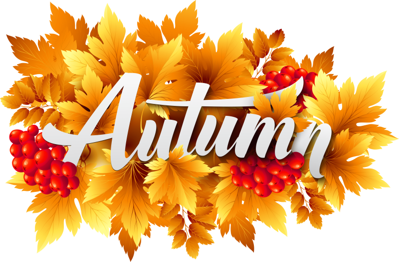 Осень надпись