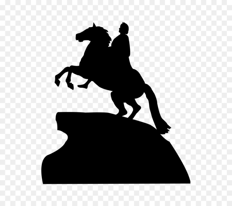 Медный всадник в Санкт-Петербурге вектор